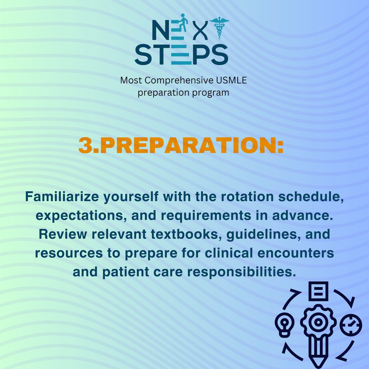 'Elevate Your Clinical Rotation Experience: Must-Know Tips and Strategies'
🔗 For more details:  bit.ly/3jMJtSZ
#usmle #clinicalrotations #inpatient #usmlepreparation #nextsteps #nextstepsusmle #outpatient #NextStepSuccess #rotations