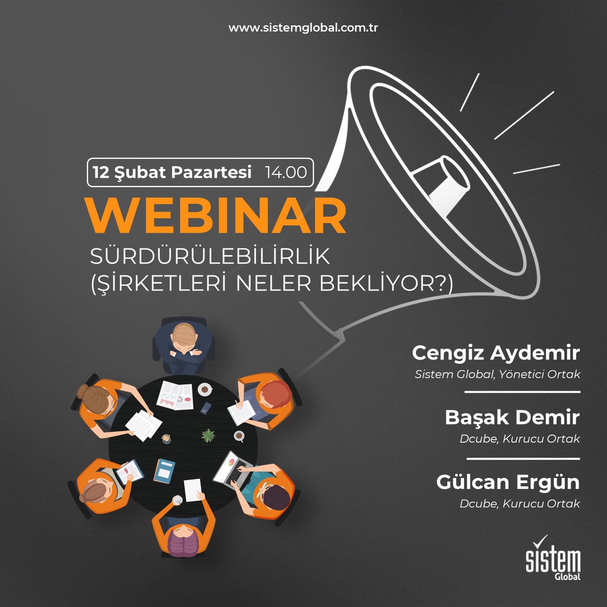 Sürdürülebilirlik (Şirketleri Neler Bekliyor) konulu webinarımızda, şirketlerin yeni dönemde sürdürülebilirlikle ilgili karşılaşabilecekleri konuları ele alıyoruz.
Siz de webinarımıza katılmak için aşağıdaki linke tıklayabilir ve formu doldurabilirsiniz. 
lnkd.in/d7Ejkv7Q