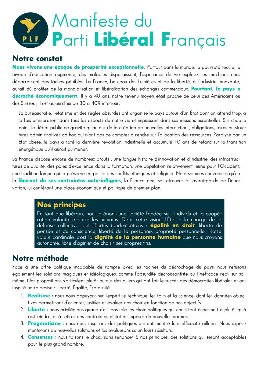 Parti libéral français tweet media