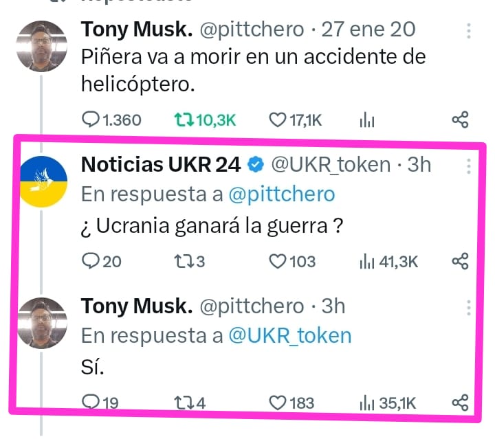 VictorMonteroC1's tweet photo. @AlertaMundoNews @pittchero Si pero la guerra de Ucrania OTAN y de Rusia ya no es tema de adivinanza, son casos muy técnicos, de estrategias militares y de estadísticas reales. 
La adivinanza no cabe. https://t.co/3GThPoIyDP
