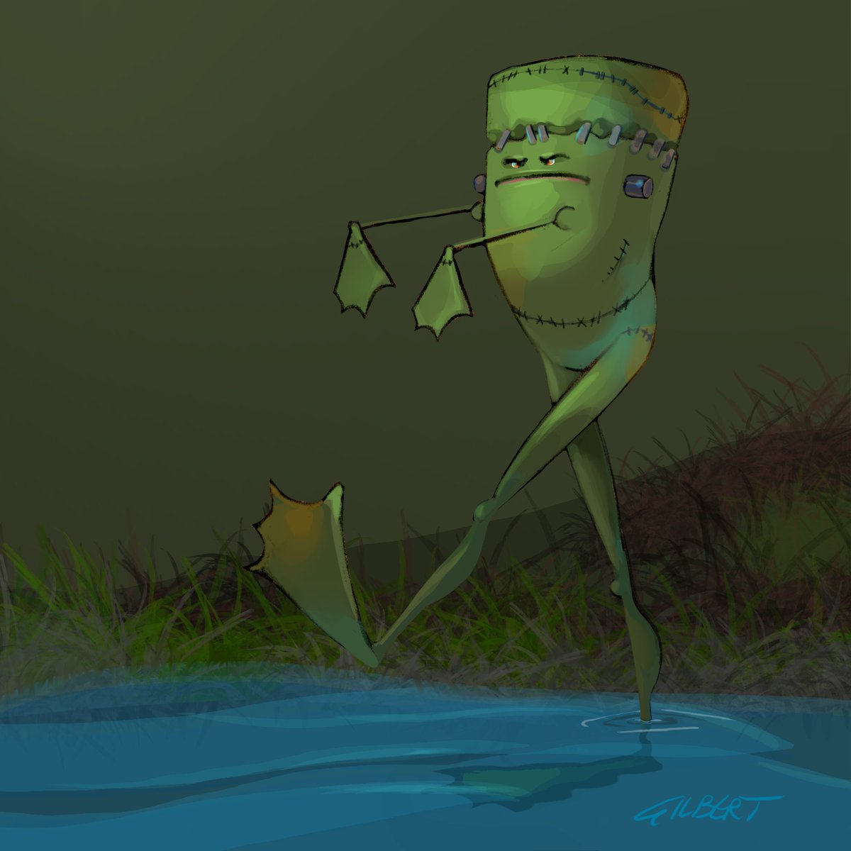 waynefgilbert's tweet photo. Froggystein Picture book audition #animation #artwaveart #picturebooks #sketchbookartist #2Dart #illustration #digit-drawing #howtodraw #dailydrawing #howtodraw #sketch_book #animation #3d #2d #drawing #Harmony #pb #picturebookscribblers https://t.co/gSmp9aAYpc