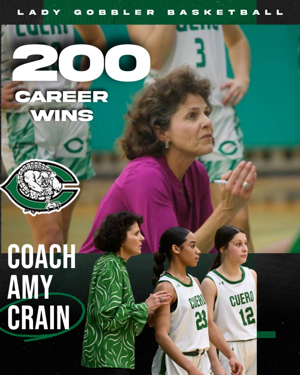 CueroAthletics's tweet photo. FINAL: Cuero Lady Gobblers 60, Gonzales Apaches 24! The Lady Gobblers are undefeated district champions at 12-0 and congratulations to Coach Amy Crain on 200 career wins! https://t.co/DCbQG57W13