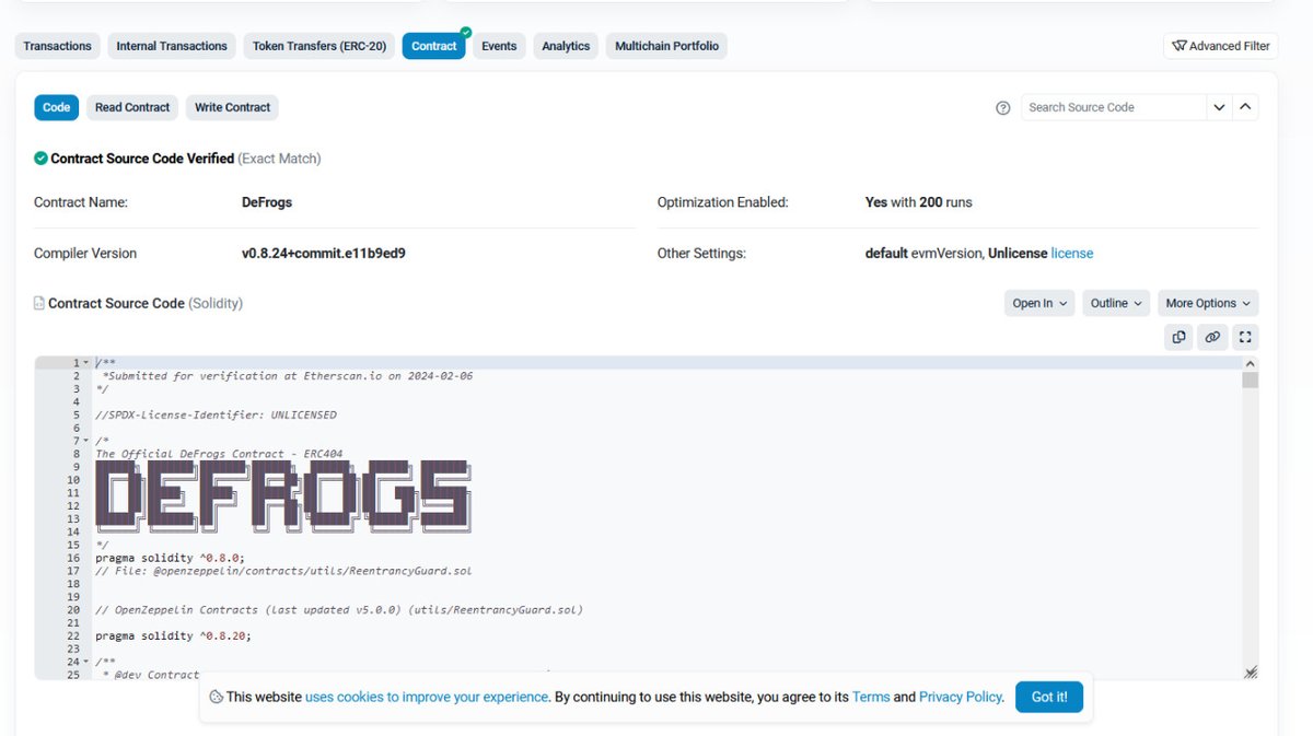 DeFrogsToken's tweet photo. ✅✅✅
https://t.co/bjMvTWoJ7u

#DEFROGS #ERC404 $DEFROGS https://t.co/MvjA13WWVZ