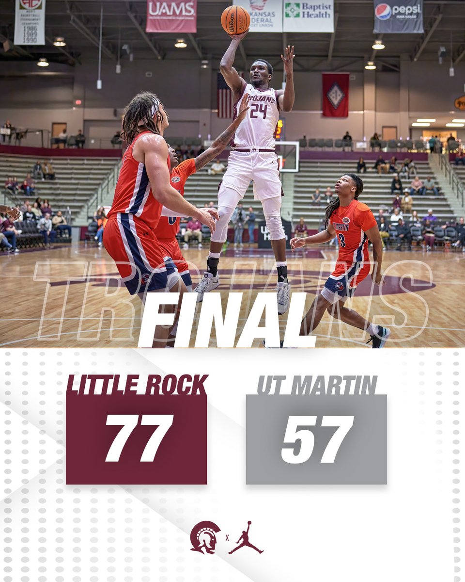 LittleRockMBB's tweet photo. TROJANS WIN! 🏀 #LittleRocksTeam https://t.co/z2MpAaEBPj