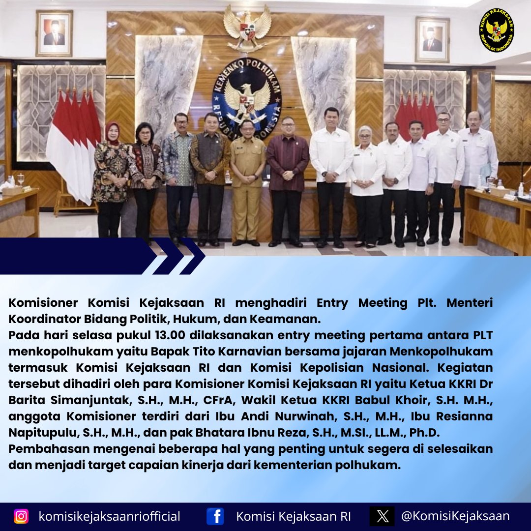Komisi Kejaksaan RI (@komisikejaksaan) on Twitter photo 