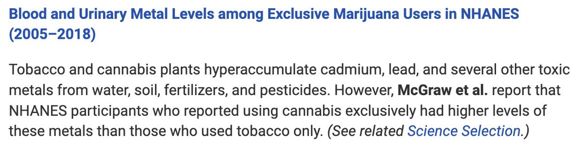 anavasac's tweet image. 🗞️Congratulations @katlynemcgraw @TRSanchezPhD @Columbia_SRP @ColumbiaMSPH on getting your paper on cannabis &amp;amp; metals in #NHANES in the 2023 #CuratedCollection @EHPonline 🗞️