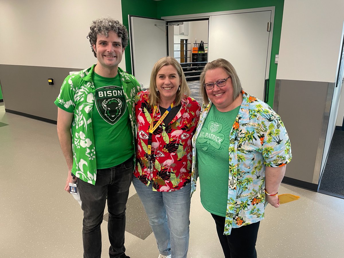 Music teachers enjoying the Spirit Week! Go Chiefs!