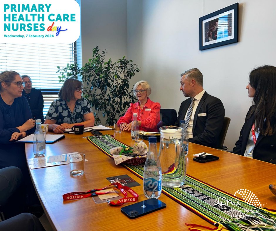 APNAnurses's tweet photo. APNA CEO @griffinscircus, Pres. @karenbooth43 and APNA members met Asst Health &amp; Aged Care Minister @GedKearney &amp; Asst Rural &amp; Regional Health Minister @Emma4Dobell to discuss rural #nurses and rural #nursing students.
#PHCNday #timetobebold #nomoresilos #unleashthepowerofnurses https://t.co/SGmyttjnPf