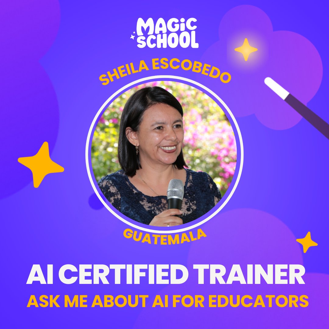 Proud to share that I am a @magicschoolai Certified Trainer!