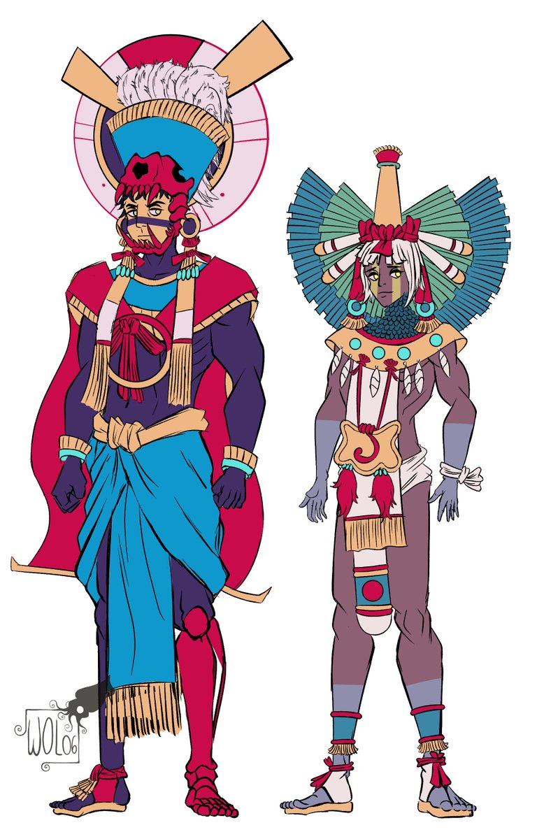 Sketch 'rápido' de Tezcatlipoca y Quetzalcóatl
#onyxequinox #tezcatlipoca #quetzalcoatl