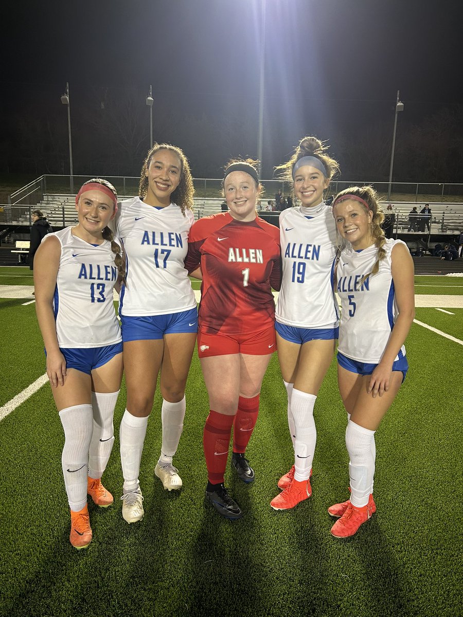AHSEaglesSoccer's tweet photo. 3-0 win from Guyer tonight!! 

Ava McDonald ⚽️⚽️
Jocelyn McKinney ⚽️
Sutton Markee 🅰️
Tatum Self 🅰️
Alexa Barker 🅰️

Shutout goes to Lily R, Sydney W, Mia S, Audrea A, Sam S. #heretofinish https://t.co/Ucwreyx3V6