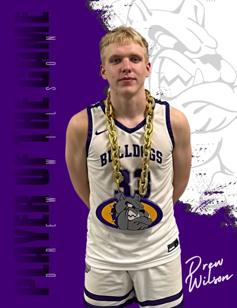 Bulldogs get the win tonight vs Excelsior Springs. DOG of the game goes to Drew Wilson who finished with 27 points (5- 3s). Davin Hanna finished with 22 points and Harvey Sayon finished with 11 points. Bulldogs are back in action next Tuesday at Tonka #EGB