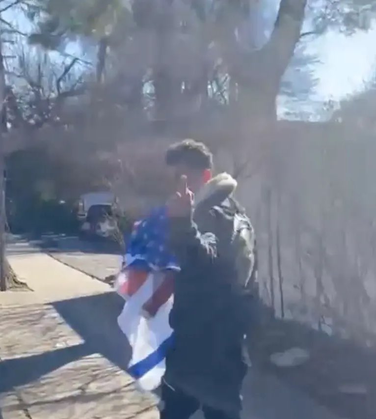 This is Bechir Lehbeib, a Palestinian migrant who entered our country through the Southern border last year.

He went to a home in NY and tore down their Israeli Flag then assaulted the homeowner, punched him in the face, and choked him.

The homeowner has a relative who was