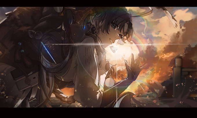 「lens flare looking at viewer」 illustration images(Latest)