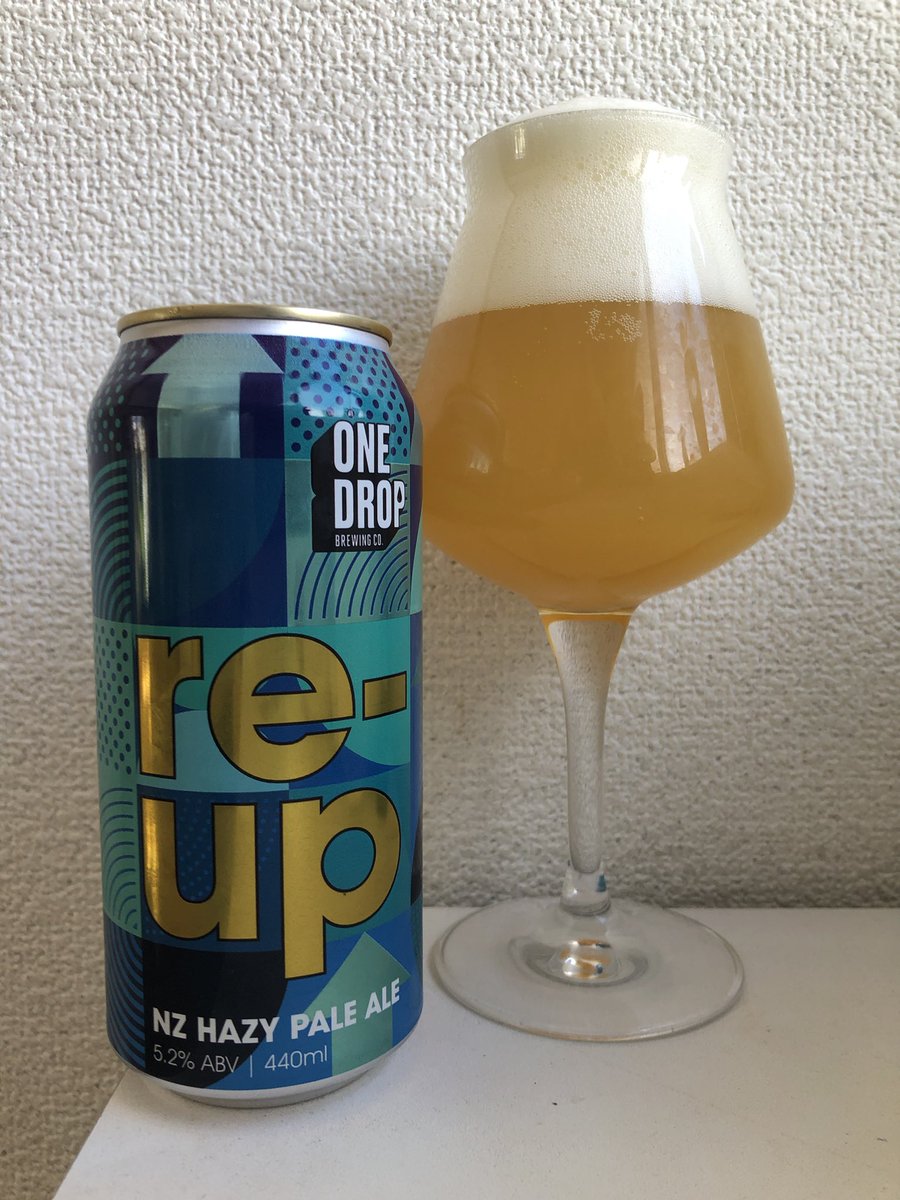 ryujit1014's tweet photo. 本日の逸杯^_^
オーストラリア、ONE DROP BREWING CO.さんよりre-up。フルーティー、白ワインに柑橘系やライチの香り。甘味と酸味から、ほんのり樹脂フレーバー。白ぶどうをも感じ、ドリンカブルでビール感も有り🍻🍻🍻🍻🍻
#onedropbrewingco
#reup
#nzhazypaleale
#craftbeer https://t.co/S5ZJd45UJ3