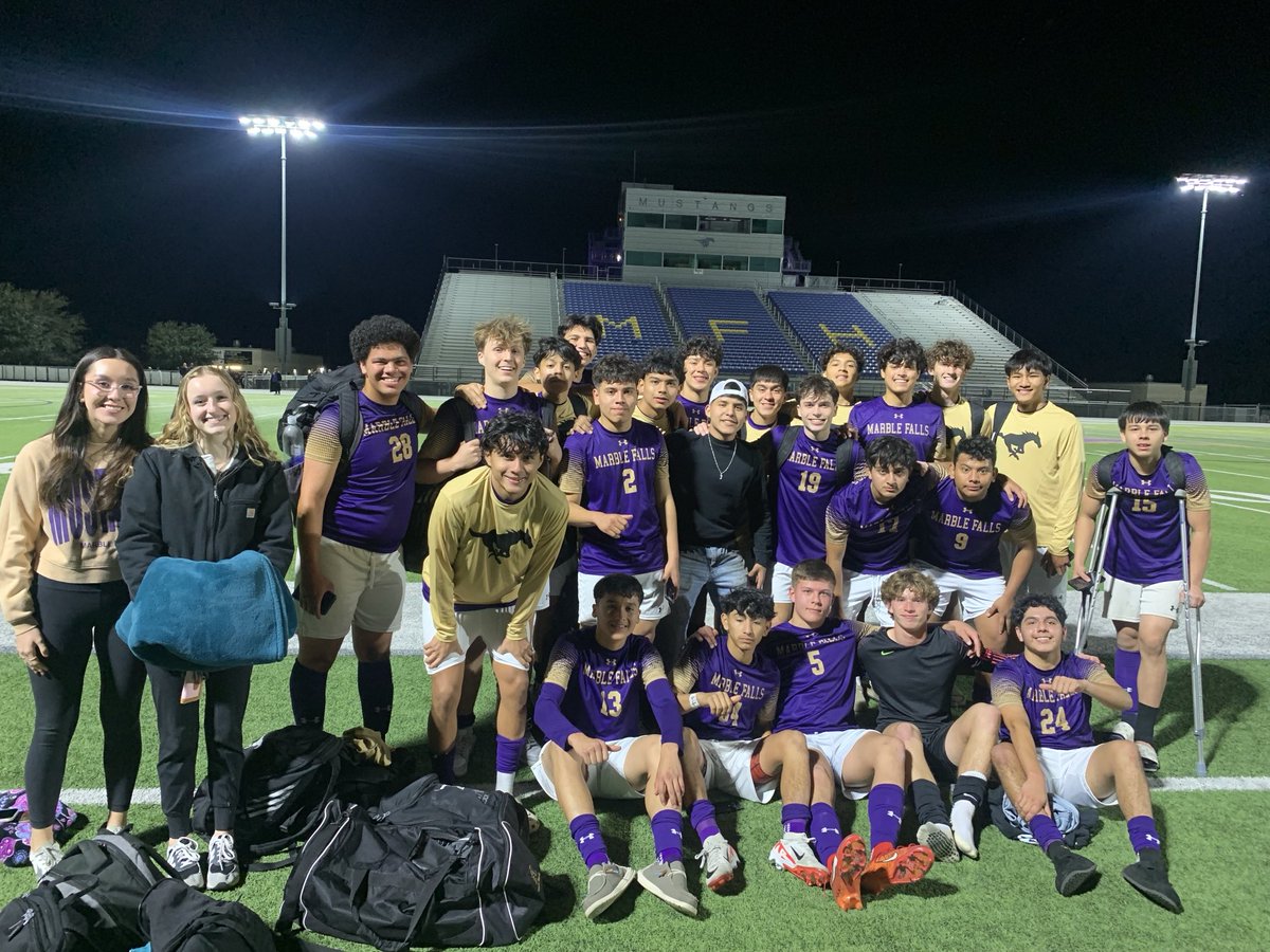 A great night in Marble Falls as we celebrated youth night and had a great time. Mustangs take care of business 13-1. ⁦<a href="/RedRaider1995/">Jeff Gasaway</a>⁩ ⁦<a href="/MFHSports/">MFHSports</a>⁩ ⁦<a href="/MFHS_Principal/">Marble Falls High School</a>⁩ ⁦<a href="/fierrojennifer/">Jennifer Fierro, The Broad Podcaster</a>⁩ ⁦@LethalSoccer⁩