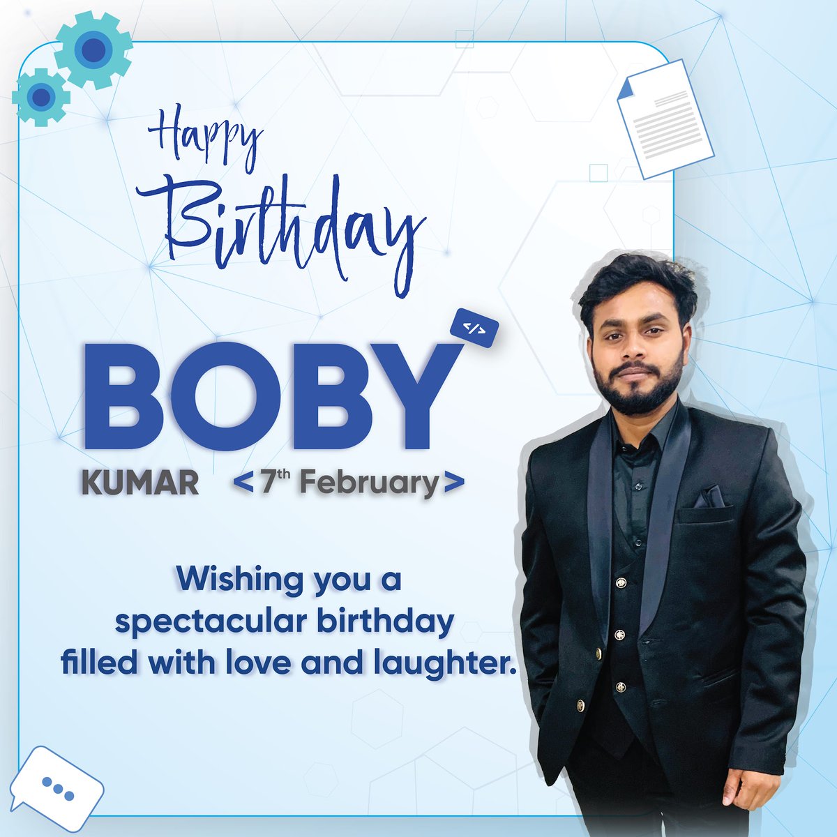 cvinfotech's tweet image. Wishing a very happy birthday to the incredible Jr. web developer at CV Infotech, Boby Kumar🌟🥳

#happybirthday #websitedevelopment #webdevoper #party #celebration #birthday #congratulations #cvinfotech
