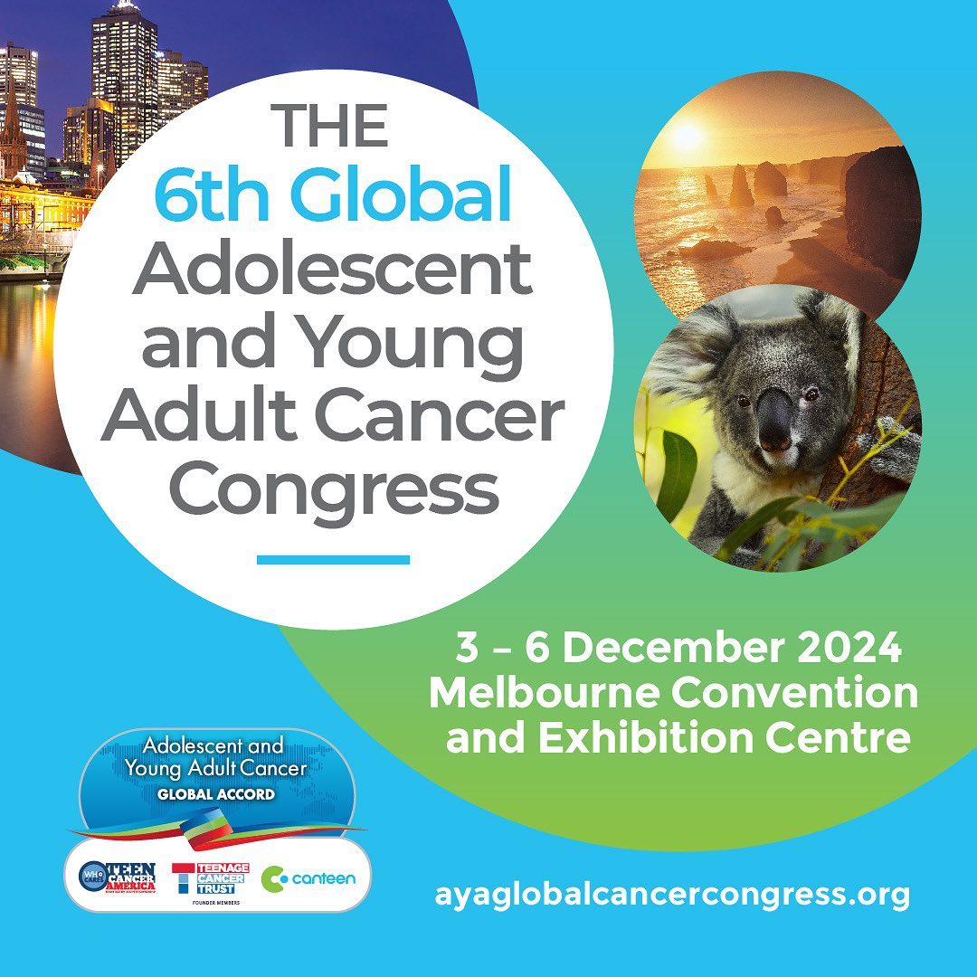 We’re pleased to announce the upcoming 6th Global Adolescent and Young Adult Congress, taking place 3-6 Dec 2024 in Melbourne, hosted by @CanteenAus Key dates: - Call for Abstracts Opens: 15 Feb - Early Bird Registrations Open: 20 Mar Learn more: bit.ly/3SO2u67