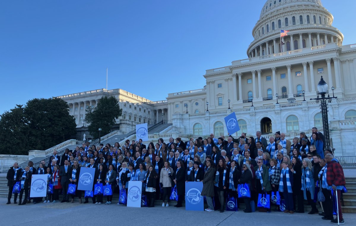 Today the largest group of #stomachcancer advocates EVER on Capitol Hill asking Congress to keep stomach cancer in the Dept of Defense Peer Reviewed Cancer Research Program. @StomachCancer_ Thank you @RepLoisFrankel @RepJoeWilson @maziehirono for your leadership.