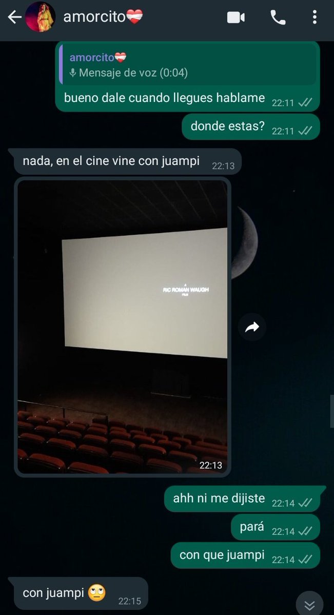 porqueTTarg's tweet photo. "Infidelidad": 

Porque un amigo invitó a la novia del otro a ir al cine y el chat entre la pareja se volvió viral. https://t.co/4FOCbC760d
