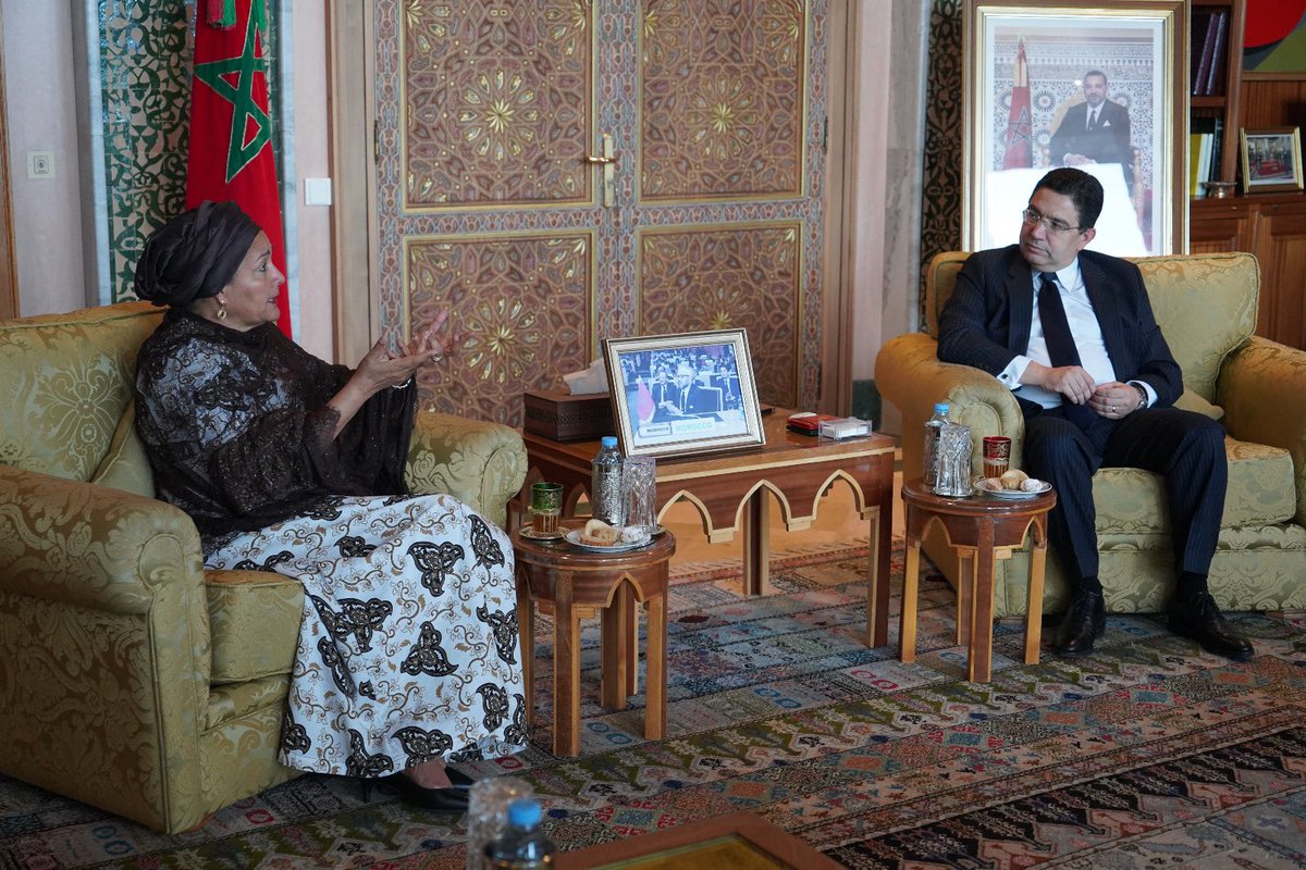 AminaJMohammed's tweet image. With Nasser Bourita, Minister of @Marocdiplo_EN. We discussed the challenges faced by MICs and Morocco’s key role and leadership in financing the #SDGs on the margins of the #MICConference2024.