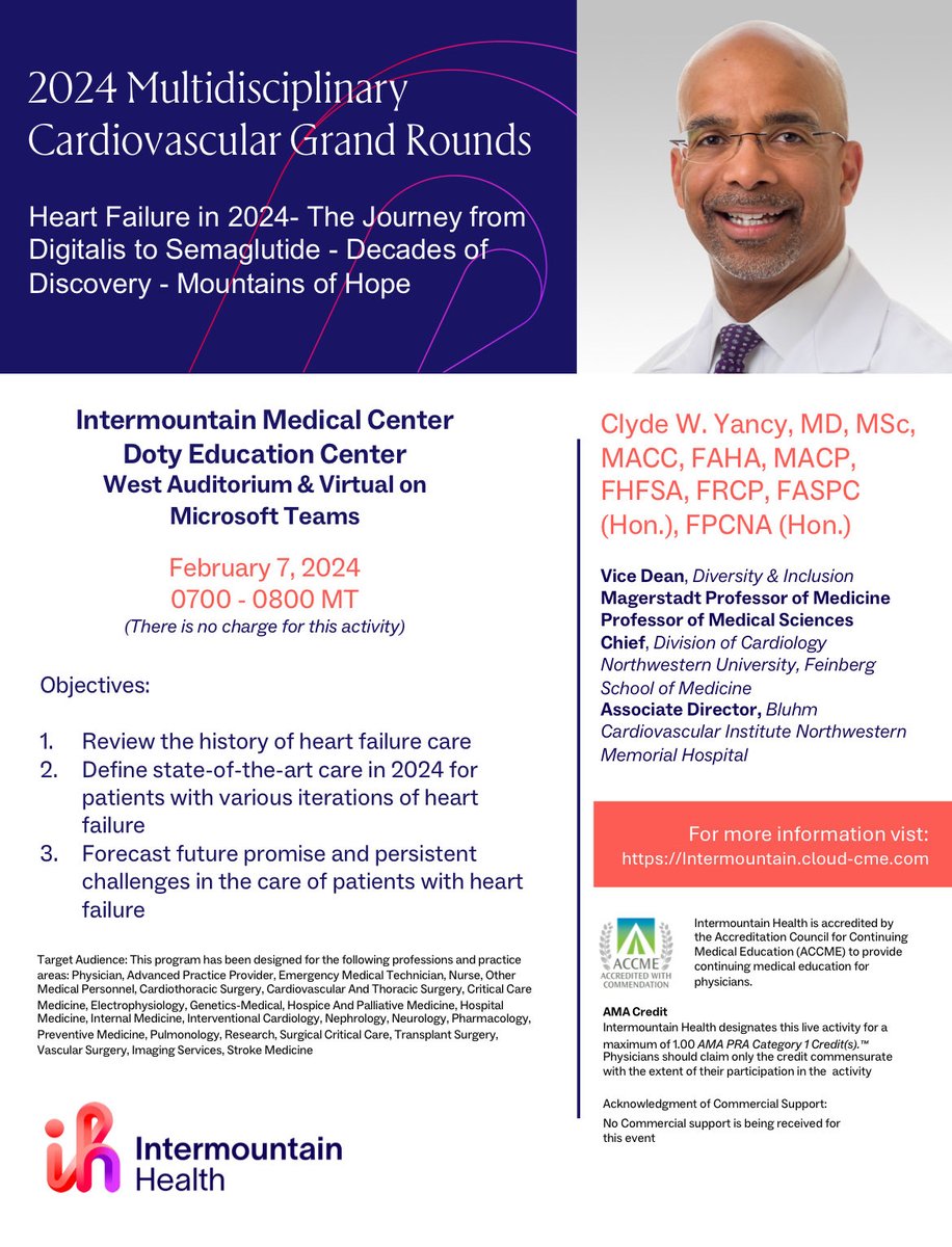 So fortunate to have my friend & colleague ⁦@NMHheartdoc⁩ giving CV Grand Rounds tomorrow ⁦@Intermountain⁩! Thanks Clyde for sharing your expertise with us- can’t wait! ⁦@VietHeartPA⁩ ⁦@KirkKnowlton⁩ ⁦@jasonmcarlton⁩ ⁦⁦@Jess_Intermtn⁩