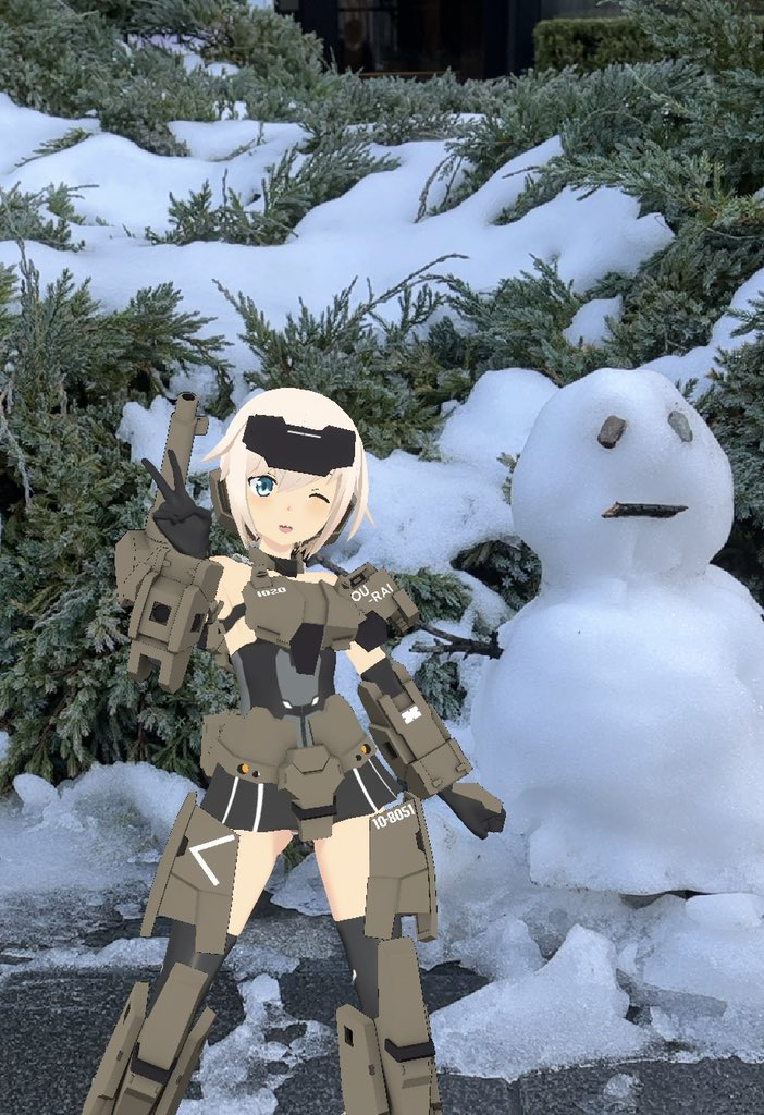 FAD0_PJ's tweet photo. 立川もまだ雪が路肩に残っています☃️
足元に気をつけてくださいね
#HoloModels https://t.co/gJ9Gh6vvqo