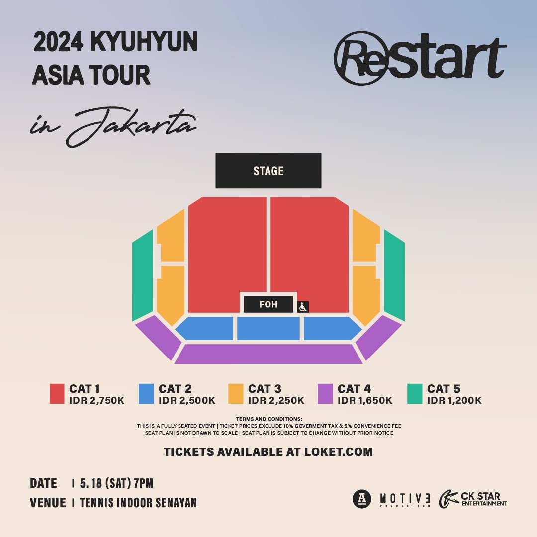 ckstarid's tweet photo. 𝟐𝟎𝟐𝟒 𝐊𝐘𝐔𝐇𝐘𝐔𝐍 𝐀𝐒𝐈𝐀 𝐓𝐎𝐔𝐑 '𝐑𝐞𝐬𝐭𝐚𝐫𝐭' 𝐢𝐧 𝐉𝐚𝐤𝐚𝐫𝐭𝐚
📆 𝟏𝟖/𝟓/𝟐𝟒
📍 𝐓𝐞𝐧𝐧𝐢𝐬 𝐈𝐧𝐝𝐨𝐨𝐫 𝐒𝐞𝐧𝐚𝐲𝐚𝐧

🐧 𝐓𝐈𝐂𝐊𝐄𝐓 𝐒𝐀𝐋𝐄𝐒​
𝟏𝟔/𝟐/𝟐𝟒 𝐚𝐭 𝟏𝟐 𝐏𝐌
 🎟️ Via https://t.co/G4bS6KCmMK ​or https://t.co/Ykj2fuSl0y 
​
#2024KYUHYUNASIATOUR https://t.co/ZdZcUzddWQ
