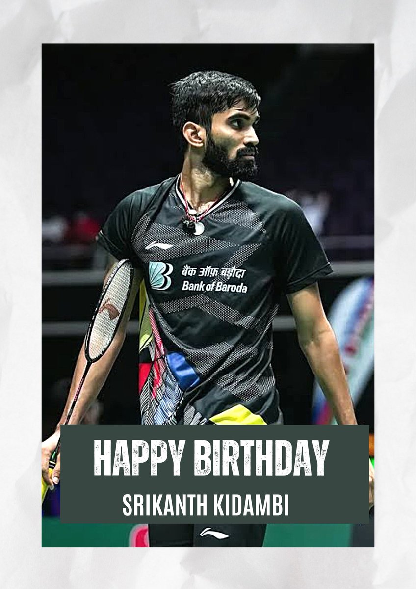 Happy Birthday Srikanth Kidambi ❤️
Former World No 1 

Major achievements
WC 21 🥈
India Open 19 🥈
China Open 14 🥇
India Open 15 🥇

2017 (5 Finals and 4 Titles)
Australia, Denmark, French, Indonesia Open 🥇
Singapore Open 🥈

CWG
2018 🥈
2022 🥉

Asian Games 2022 Mens Team 🥈