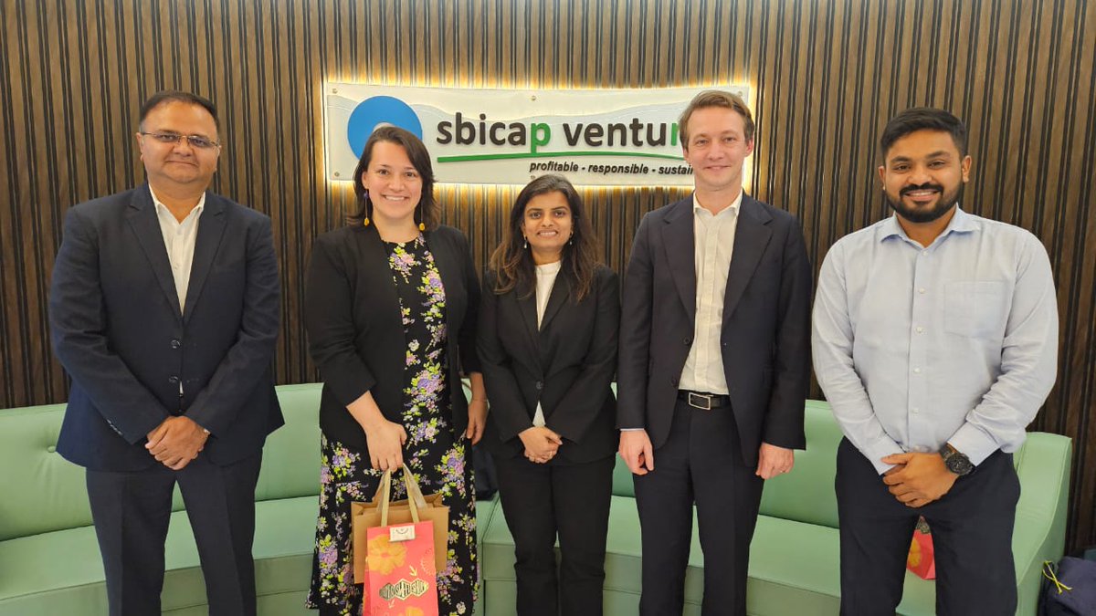 sbi_ventures's tweet photo. SVL (a @TheOfficialSBI Group company) had the pleasure of hosting colleagues from @EIB. @NeevFund, managed by SVL, participated in insightful discussions with Matthieu Ducorroy, Head of Private Equity Unit, and Irina-Maria Gaman, Private Equity Investment Officer, from EIB. https://t.co/9qVf6fiO2J