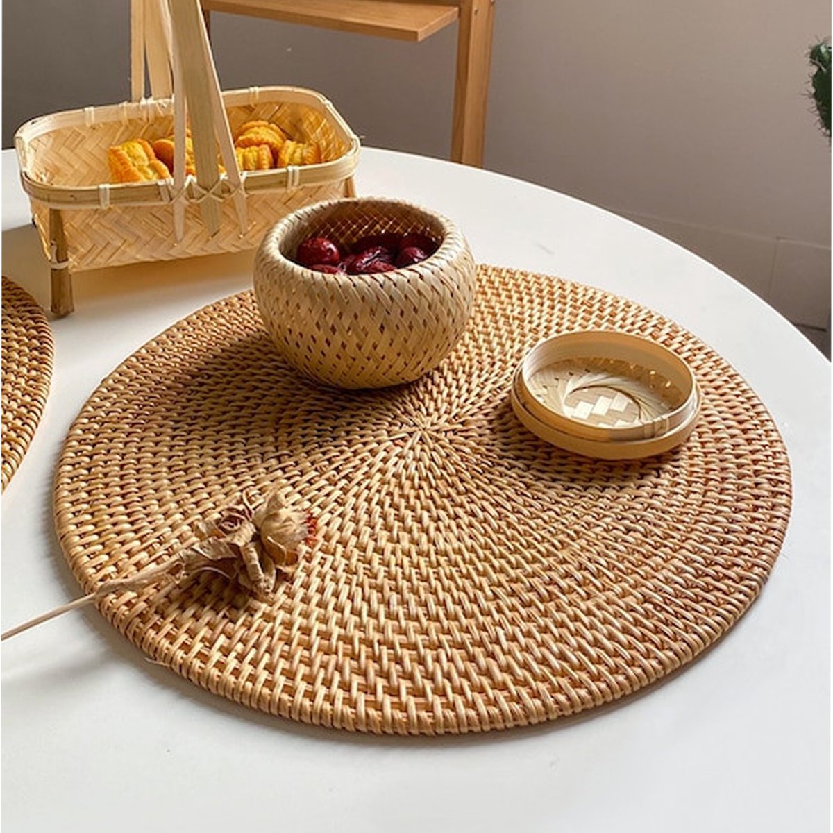 Zetlixcom's tweet photo. Upgrade your tabletop with versatile Rattan Coasters. Crafted in various shapes and woven patterns, they add natural charm and protection to your surfaces. Functional and stylish! https://t.co/KtUdR7pjrI