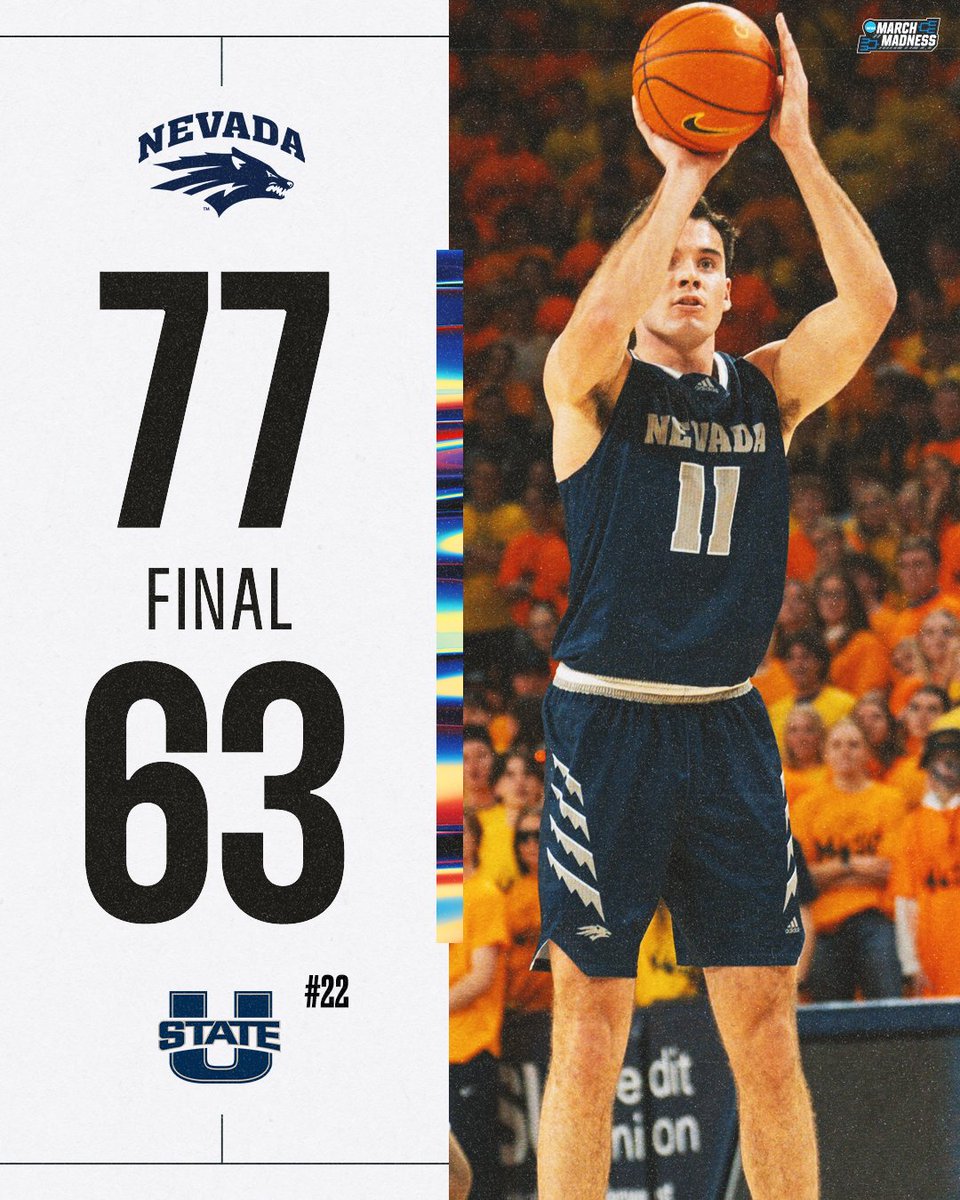 BIG WIN FOR THE WOLF PACK 🐺

Nevada knocks off No. 22 Utah State in Logan 👀