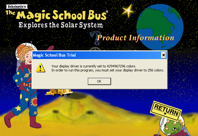 You ever think your computer may have too many colors? #magicschoolbus #missfrizzle