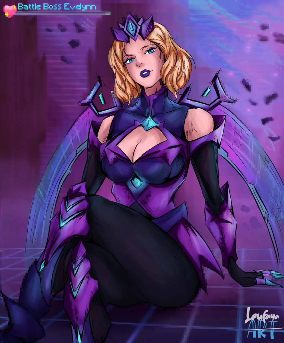 Leufaya's tweet photo. Battle Boss Evelynn 👾

Tried adding some pixel-art effects to this one. Hope you like it!

#LeagueOfLegends #LeagueOfLegendsFanArt #Evelynn #ArtofLegends #Arcade #Battleboss https://t.co/1fznRCO3ny
