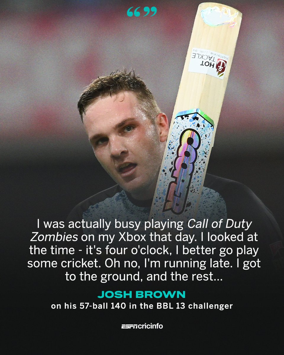 A video-game innings in the semi-final that put Josh Brown on the map 🎮

Full interview ▶️es.pn/3udYzq4 | #BBL13