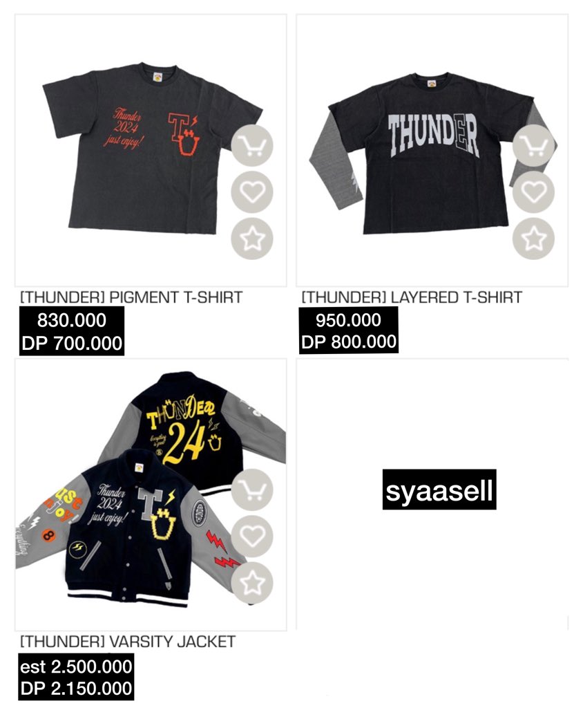 syaasell_bg's tweet photo. INA GO🇮🇩
OPEN PO

TOUR MERCH [THUNDER] OFFICIAL MERCH

Price and DP on pictures!

Order: https://t.co/71GcWF2sOd

✅est shipping+tax
💵BCA DIGITAL, BNI, Spa

#ATEEZ #ATEEZTHUNDER https://t.co/2mSRDnTnx0