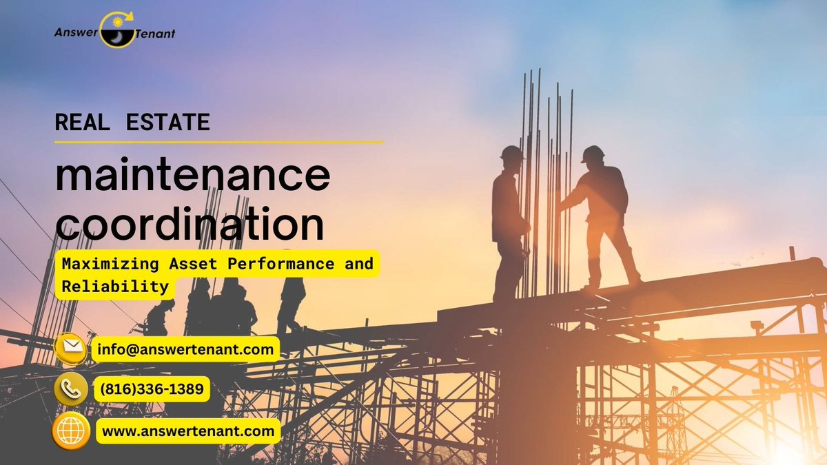 AnswerTenant's tweet photo. Discover the power of optimizing maintenance coordination for peak asset performance and Learn how to streamline operations and enhance customer satisfaction. #MaintenanceManagement #AssetPerformance #EfficiencyBoost #Reliability #FacilityManagement https://t.co/r2Og8v22ZN https://t.co/ynIz35IH7h