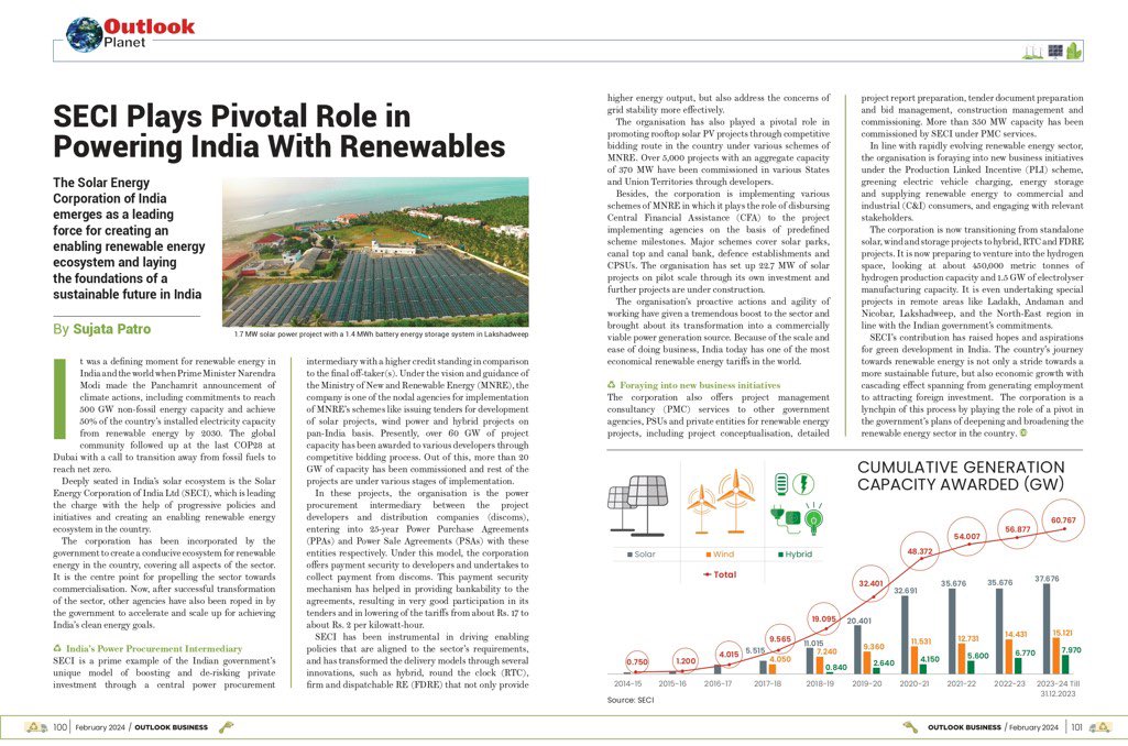 SECI plays pivotal role in powering India with renewables #Solar #RenewableEnergy