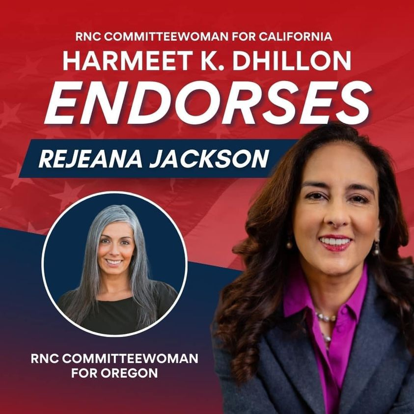 SolomonYue's tweet photo. My friend and President Trump's lawyer @pnjaban endorses .@RejeanaJackson for RNC Republican National Committeewoman for Oregon. This is a highly sought-after endorsement for grassroots in Oregon. Congratulations to Rejeana! https://t.co/ORlqYeImnc
