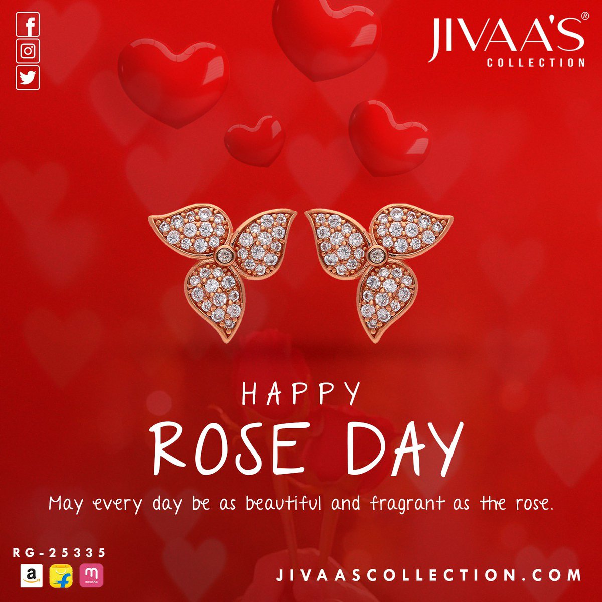 Happy Rose Day🌹 #jivaas #JivaasCollection #instajewellery #indianjewellery #bollywoodfashion #customisejewellery #weddingjewellery #silverjewellery #rajkotjewellery #rajkot_diaries #statementjewelry #traditionaljewellery #indianbride #jaipurjewellery #tribaljewellery