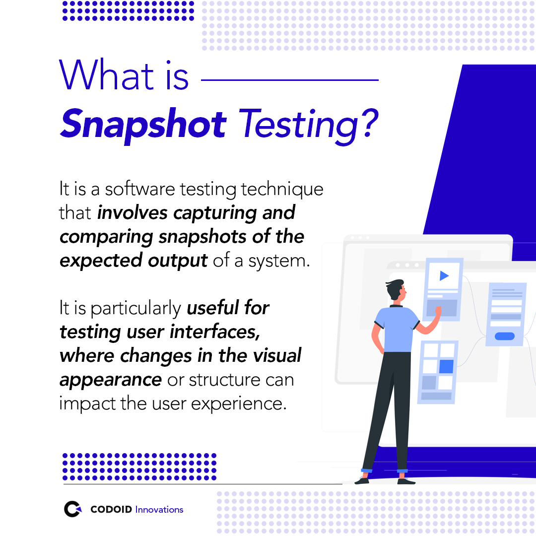 codoid's tweet photo. What is Snapshot Testing?

#snapshottesting #softwaretesting #snapshots #testingtechniques #testingtypes #softwaretesters https://t.co/Q6QxICp7zZ