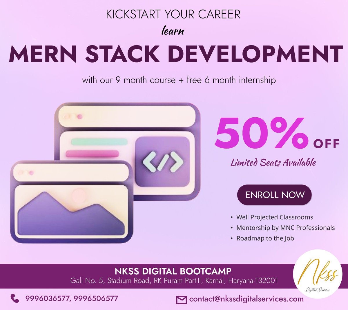 nkss_digital's tweet photo. 50% Flash Dis.! Master the MERN Stack &amp; Build Web Apps Like a Pro!
⚡️ Level up your coding skills with expert-led video lessons &amp; hands-on projects.
⚡️ Build stunning real-world web apps!
⚡️ Don't miss this limited-time offer! Enroll now &amp; get 50% off!#growtogether
.
.
.
#karnal https://t.co/v25cQmm6zD