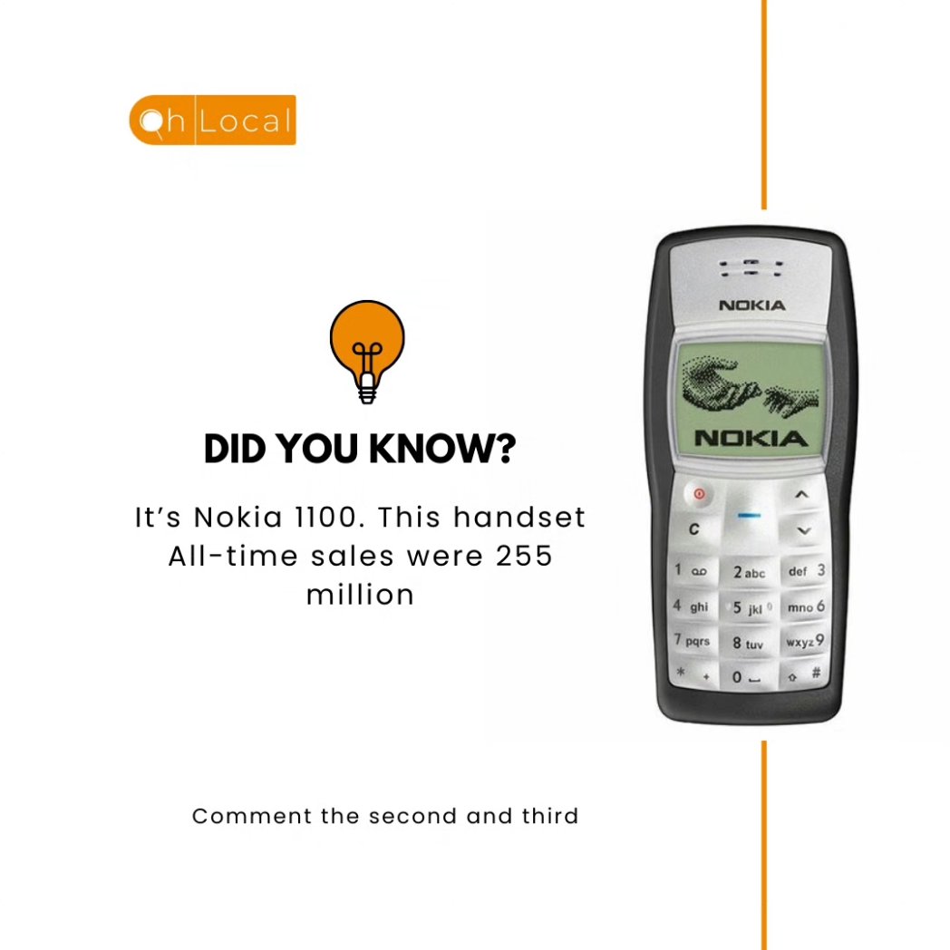 ohlocal's tweet photo. Dialing back to the good old days with the Nokia 1100, a timeless masterpiece that redefined simplicity and durability! 💪🔵 Did you ever rock this legendary handset? Share your Nokia memories below! 

#Nokia1100 #MobileClassic #ThrowbackTech https://t.co/fKexthIoPE
