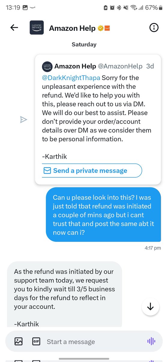 DarkKnightThapa's tweet photo. On last saturday u said refund has been started and now this again? R u peeps fucking serious? https://t.co/V5fi7fb7Mj