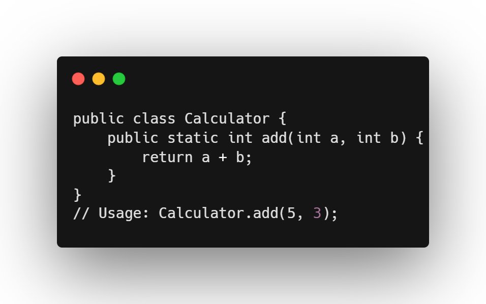 nrachabathuni's tweet image. 🔍 Unveil the power of static methods in #Java for shared utilities without object instantiation! 🚀

Elevate your #CodingEfficiency with #StaticMethods! #DevCommunity #JavaProgramming