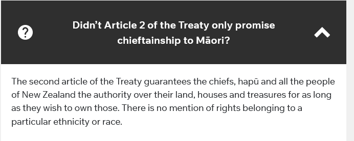 This is simply ridiculous. No credible historian would accept this egregious misreading of Te Tiriti o Waitangi.