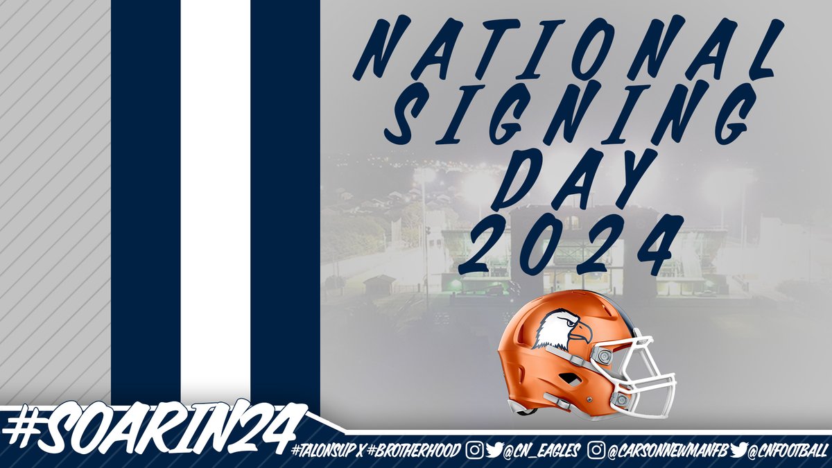 Signing day is here. Follow along and meet the newest @cnfootball players updated throughout the day ⤵️ 📋 bit.ly/2024CNFBnsd #TalonsUp x @cnfootball x #SoarIn24