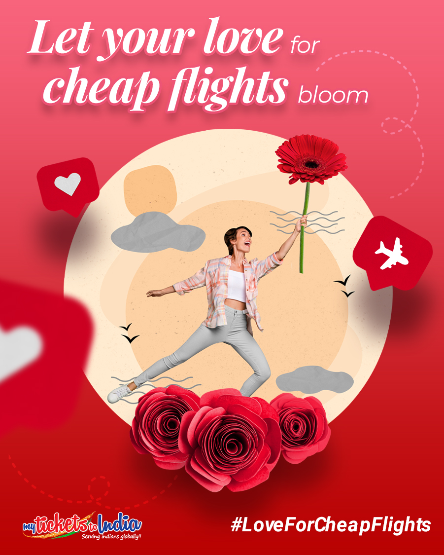 Roses are red, violets are blue
Start planning a #trip to India 'cause we look after #cheapflights for you
#LoveForCheapFlights

Connect on FB/IG to enquire about economical one-way or return #airfares. 
Happy #RoseDay!
#australianindians #pravasi #indiansinaustralia #airfaresale