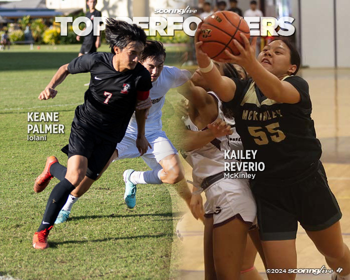 scoringlive's tweet photo. TOP PERFORMERS: Keane Palmer continues to deliver for Iolani Raiders; Kailey Reverio has grown into strong leader for McKinley Tigers https://t.co/DCq917mHxc https://t.co/wNbC67w9nI