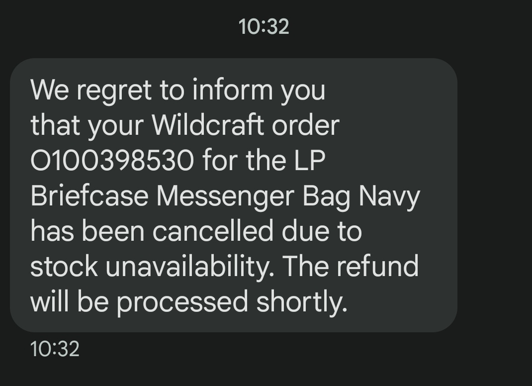 katsumit09's tweet photo. @wildcrafttweet Wildcraft used to be my favourite brand for back packs. Didn't expect my order to get cancelled like this . Can you guys do something about it team @wildcrafttweet https://t.co/drs6C1laQh